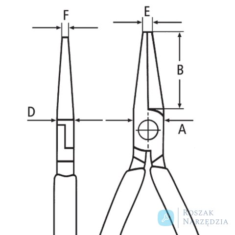 Szczypce precyzyjne dla elektroników ESD 34 32 130 ESD KNIPEX