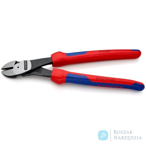 Szczypce tnące boczne o zwiększonym przełożeniu 74 22 250 KNIPEX Szczypce tnące boczne o zwiększonym przełożeniu 74 22 250 KNIPEX