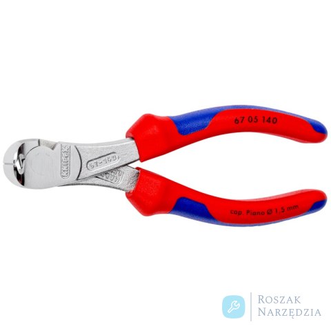 Szczypce tnące czołowe o zwiększonym przełożeniu 67 05 140 KNIPEX Szczypce tnące czołowe o zwiększonym przełożeniu 67 05 140 KNIPEX