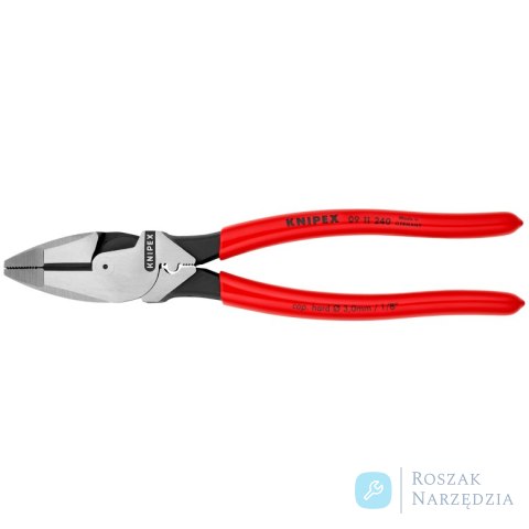 Szczypce uniwersalne o zwiększonym przełożeniu „Lineman's" 09 11 240 Model amerykański KNIPEX Szczypce uniwersalne o zwiększonym przełożeniu „Lineman's" 09 11 240 Model amerykański KNIPEX
