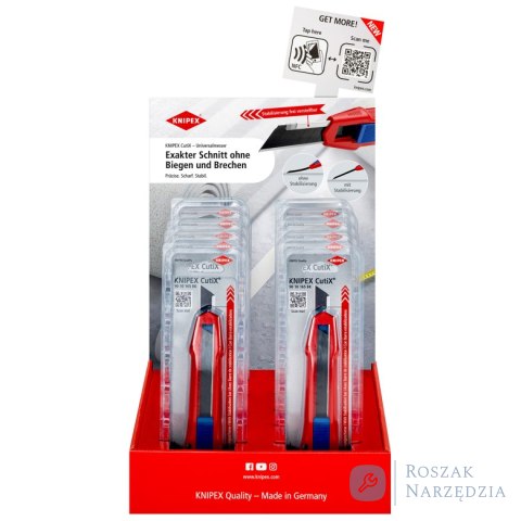 Ekspozytor na ladę sklepową 00 18 01 V44 10 częśc KNIPEX