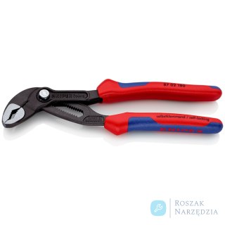 KNIPEX Cobra® 87 02 180 Szczypce nastawne do rur nowej generacji KNIPEX