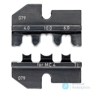 Matryca zagniatająca 97 49 71 Do złączy fotowoltaicznych MC 4 (Multi-Contact) KNIPEX