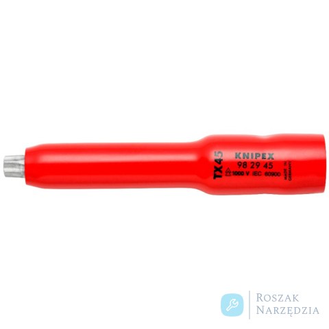 Nasadka sześciokątna (podwójny profil sześciokątny) 98 29 45 Do TX45 KNIPEX