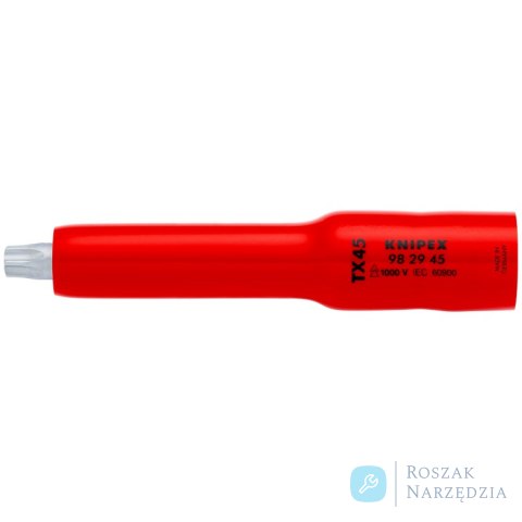 Nasadka sześciokątna (podwójny profil sześciokątny) 98 29 45 Do TX45 KNIPEX