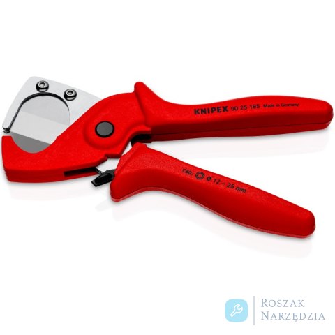 Obcinak do rur z tworzywa sztucznego i kompozytowych 90 25 185 KNIPEX