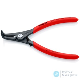 Precyzyjne szczypce do pierścieni osadczych 49 41 A21 Do montażu pierścieni zewnętrznych na wałkach KNIPEX