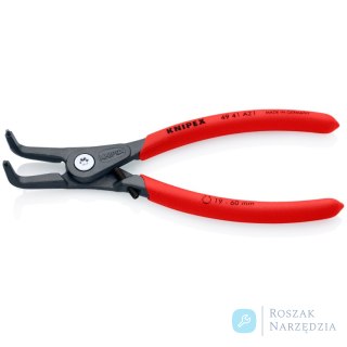 Precyzyjne szczypce do pierścieni osadczych 49 41 A21 Do montażu pierścieni zewnętrznych na wałkach KNIPEX