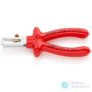 Szczypce do ściągania izolacji 11 07 160 Ze sprężyną rozwierającą, uniwersalne KNIPEX