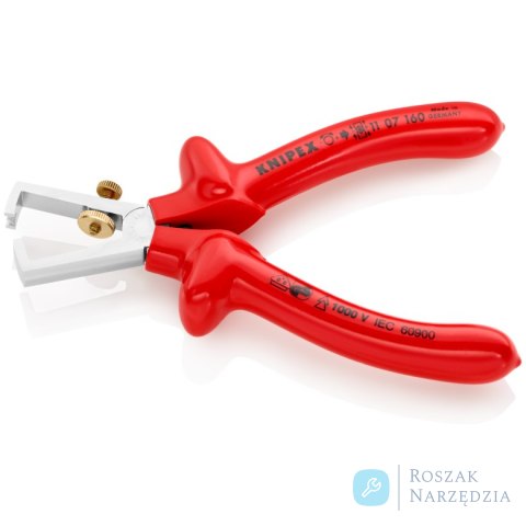 Szczypce do ściągania izolacji 11 07 160 Ze sprężyną rozwierającą, uniwersalne KNIPEX