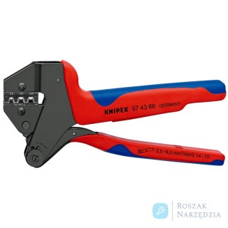 Szczypce do zagniatania typu Crimp System 97 43 66 Do wymiennych matryc zagniatających Szczypce do zagniatania typu Crimp System
