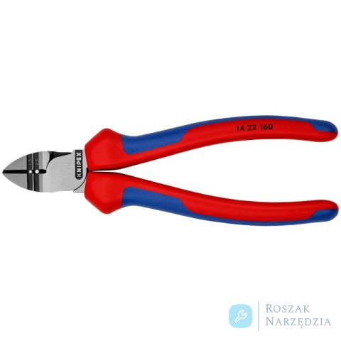 Szczypce tnące boczne do ściągania izolacji 14 22 160 KNIPEX Szczypce tnące boczne do ściągania izolacji 14 22 160 KNIPEX