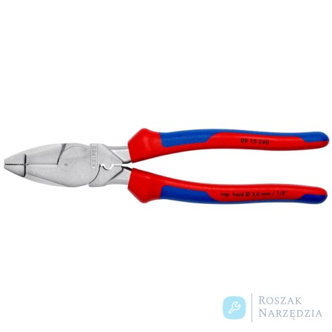 Szczypce uniwersalne o zwiększonym przełożeniu „Lineman's" 09 15 240 Model amerykański KNIPEX
