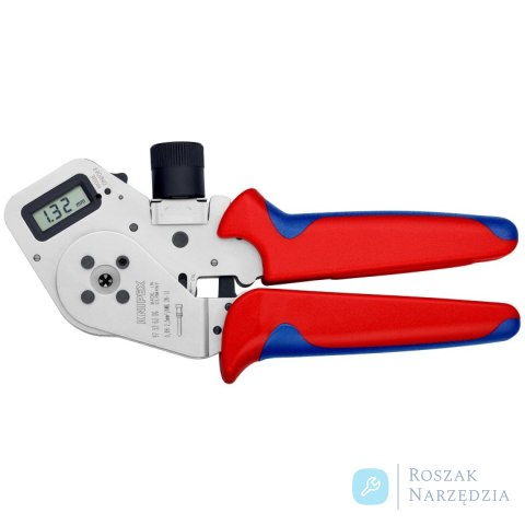 Szczypce z matrycą czterotrzpieniową do zagniatania styków wtykowych okrągłych 97 52 63 DG KNIPEX