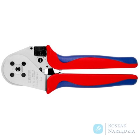 Szczypce z matrycą czterotrzpieniową do zagniatania styków wtykowych okrągłych 97 52 65 KNIPEX