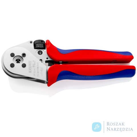Szczypce z matrycą czterotrzpieniową do zagniatania styków wtykowych okrągłych 97 52 65 KNIPEX