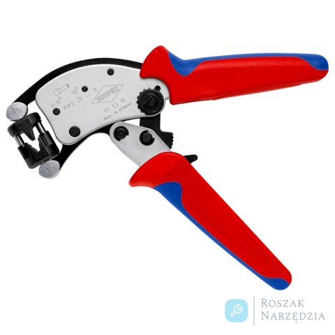 KNIPEX Twistor® T 97 53 19 Samonastawne szczypce do zagniatania tulejek kablowych Z głowicą obrotową KNIPEX