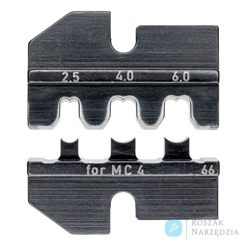 Matryca zagniatająca 97 49 66 Do złączy fotowoltaicznych MC 4 (Multi-Contact) KNIPEX