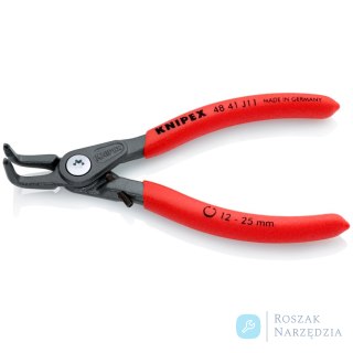 Precyzyjne szczypce do pierścieni osadczych 48 41 J11 Do montażu pierścieni wewnętrznych w otworach KNIPEX