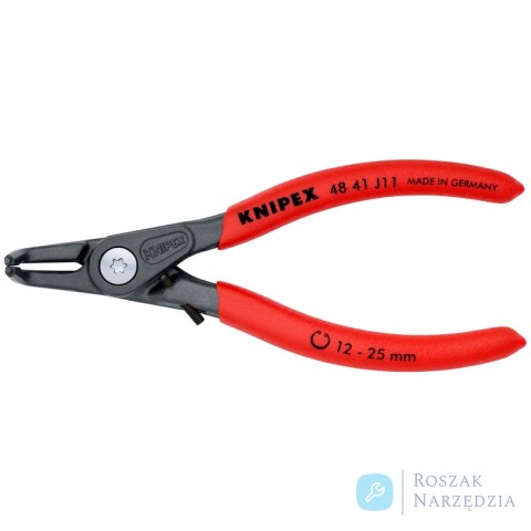Precyzyjne szczypce do pierścieni osadczych 48 41 J11 Do montażu pierścieni wewnętrznych w otworach KNIPEX