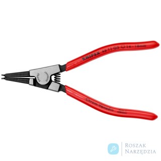 Szczypce do pierścieni osadczych sprężynujących 46 11 G3 Do montażu pierścieni na wałkach KNIPEX