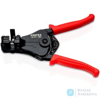 Szczypce do ściągania izolacji 12 21 180 Z ostrzami kształtowymi KNIPEX