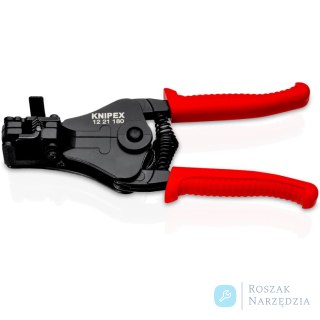 Szczypce do ściągania izolacji 12 21 180 Z ostrzami kształtowymi KNIPEX