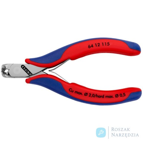 Szczypce tnące czołowe dla elektroników 64 12 115 KNIPEX Szczypce tnące czołowe dla elektroników 64 12 115 KNIPEX