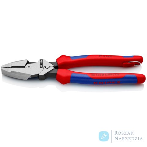 Szczypce uniwersalne o zwiększonym przełożeniu „Lineman's" 09 12 240 T Model amerykański KNIPEX