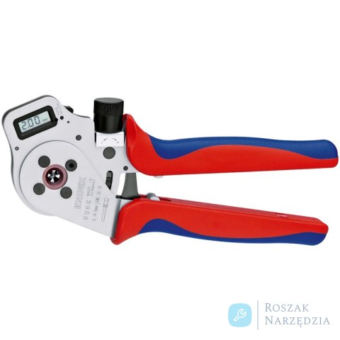 Szczypce z matrycą czterotrzpieniową do zagniatania styków wtykowych okrągłych 97 52 65 DG A KNIPEX