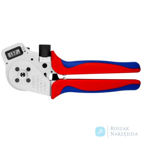Szczypce z matrycą czterotrzpieniową do zagniatania styków wtykowych okrągłych 97 52 65 DG KNIPEX