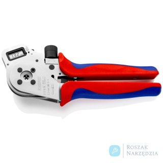 Szczypce z matrycą czterotrzpieniową do zagniatania styków wtykowych okrągłych 97 52 65 DG KNIPEX