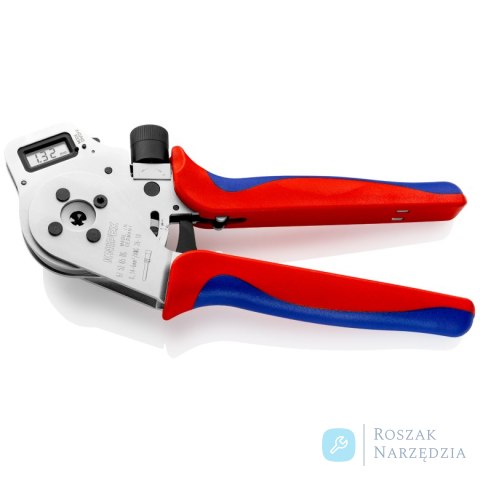 Szczypce z matrycą czterotrzpieniową do zagniatania styków wtykowych okrągłych 97 52 65 DG KNIPEX