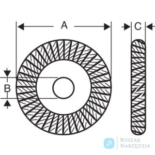 Szczotka oczyszczająca średnica zewnętrzna 100mm średnica otworu 10mm BAHCO (4 szt.)