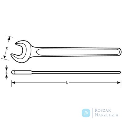 Klucz płaski jednostronny 8 mm BAHCO