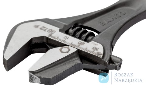 Klucz nastawny ERGO™ 257 mm, 33 mm otwarcie, fosforanowy z odwracalną szczęką i gumową rękojeścią BAHCO