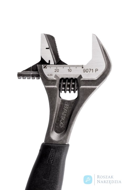 Klucz nastawny ERGO™ 257 mm, 33 mm otwarcie, fosforanowy z odwracalną szczęką i gumową rękojeścią BAHCO