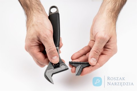 Klucz nastawny ERGO™ 257 mm, 33 mm otwarcie, fosforanowy z odwracalną szczęką i gumową rękojeścią BAHCO