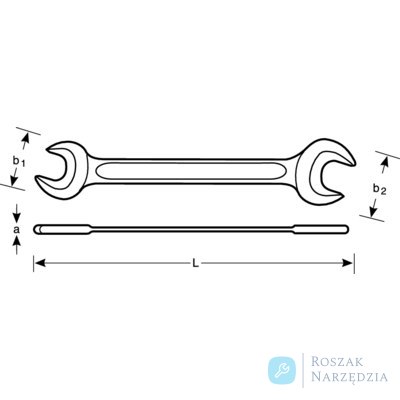 Klucz płaski dwustronny 10x11 mm BAHCO