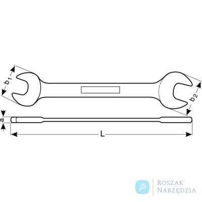 Klucz płaski dwustronny 5.5x7 mm BAHCO