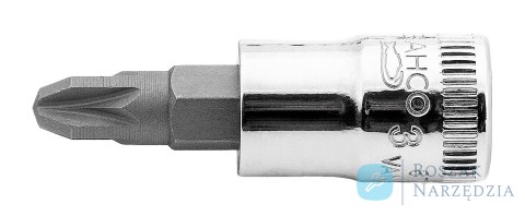 Nasadka trzpieniowa 1/4" do śrub Pozidriv PZ1 BAHCO Nasadka trzpieniowa 1/4" do śrub Pozidriv PZ1 BAHCO