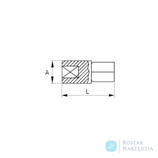 Przejściówka z 3/8 cale na 1/2 cala BAHCO