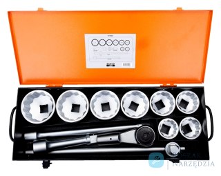 Zestaw kluczy nasadowych 1", 12 szt, calowe BAHCO