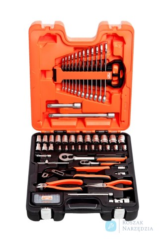 Zestaw narzędzi i nasadek S81MIX 1/2" i 1/4", 81 części BAHCO
