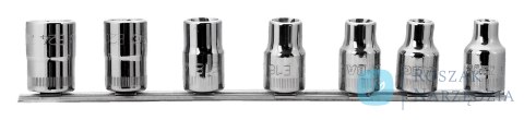 Nasadki 1/2" TORX, zestaw 7 szt. na szynie BAHCO