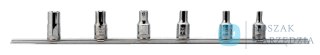 Nasadki 1/4" TORX 6 szt. na szynie BAHCO