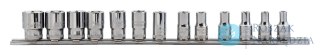 Nasadki 1/4" 13 szt. na szynie BAHCO