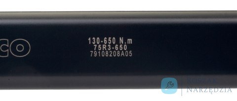 Klucz dynamometryczny 500-1500 Nm, ze stałą grzechotką 1" 75P1-1500 BAHCO