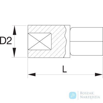 Adapter udarowy 1" na 1 1/2" BAHCO