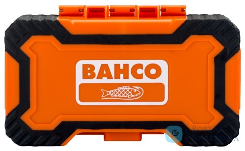 Zestaw bitów 100 elementowy do śrub prostych, imbusowych, Phillips, Pozidriv, Robertson, TORX oraz TORX z otworem BAHCO
